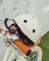 Casca de protectie, Banwood, cu captusala din spuma, din ABS, alba, 3 ani+