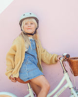 Casca de protectie, Banwood, cu captusala din spuma, din ABS, verde meta, 3 ani+