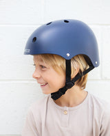 Casca de protectie, Banwood, cu captusala din spuma, din ABS, albastra, 3 ani+