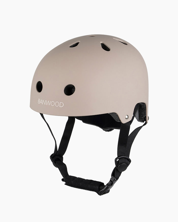 Casca de protectie, Banwood, cu captusala din spuma, din ABS, bej, 3 ani+