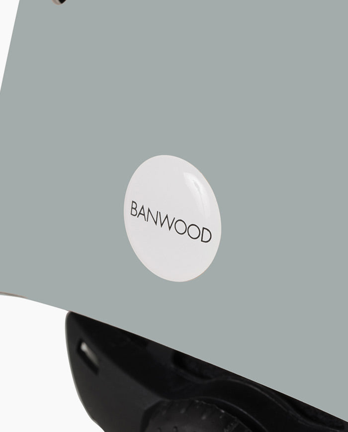 Casca de protectie ECO, Banwood, cu captusala din spuma, verde, 3 ani+