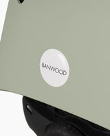 Casca de protectie, Banwood, cu captusala din spuma, din ABS, verde olive, 3 ani+