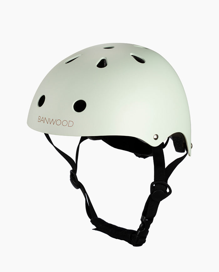 Casca de protectie, Banwood, cu captusala din spuma, din ABS, verde meta, 3 ani+