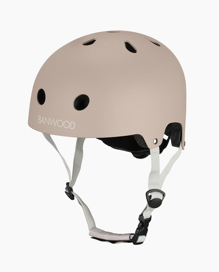 Casca de protectie, Banwood, cu captusala din spuma, din ABS, maro, 3 ani+
