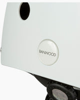 Casca de protectie, Banwood, cu captusala din spuma, din ABS, alba, 3 ani+