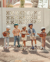 Trotineta cu trei roti, Banwood, inaltime reglabila, cadru aluminiu, verde, 3 ani+