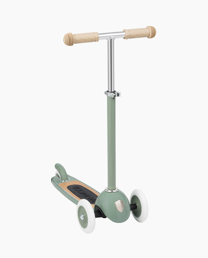 Trotineta cu trei roti, Banwood, inaltime reglabila, cadru aluminiu, verde, 3 ani+
