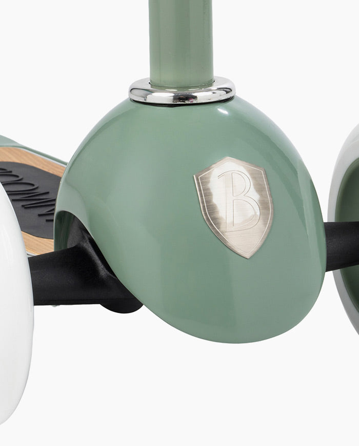 Trotineta cu trei roti, Banwood, inaltime reglabila, cadru aluminiu, verde, 3 ani+