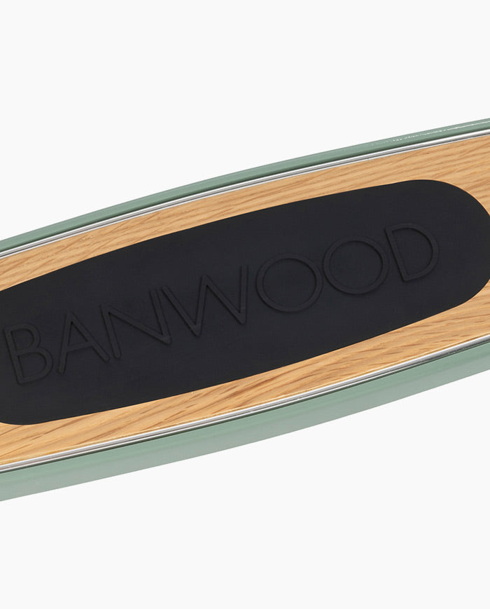 Trotineta cu trei roti, Banwood, inaltime reglabila, cadru aluminiu, verde, 3 ani+