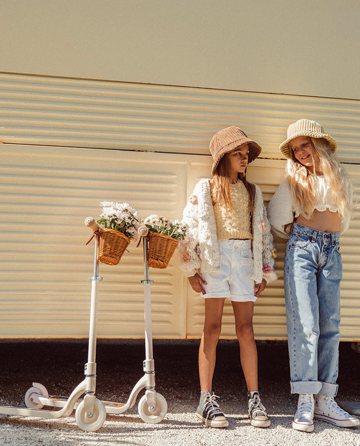 Trotineta copii, Banwood Maxi, inaltime reglabila, cadru aluminiu, roz, 6 ani+