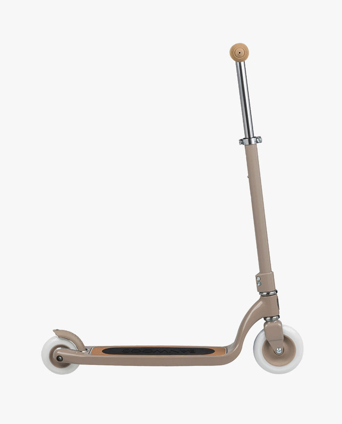 Trotineta copii, Banwood Maxi, inaltime reglabila, cadru aluminiu, bej, 6 ani+