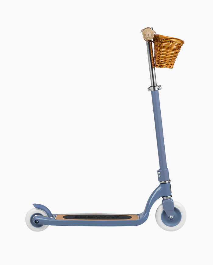 Trotineta copii, Banwood Maxi, inaltime reglabila, cadru aluminiu, albastru, 6 ani+