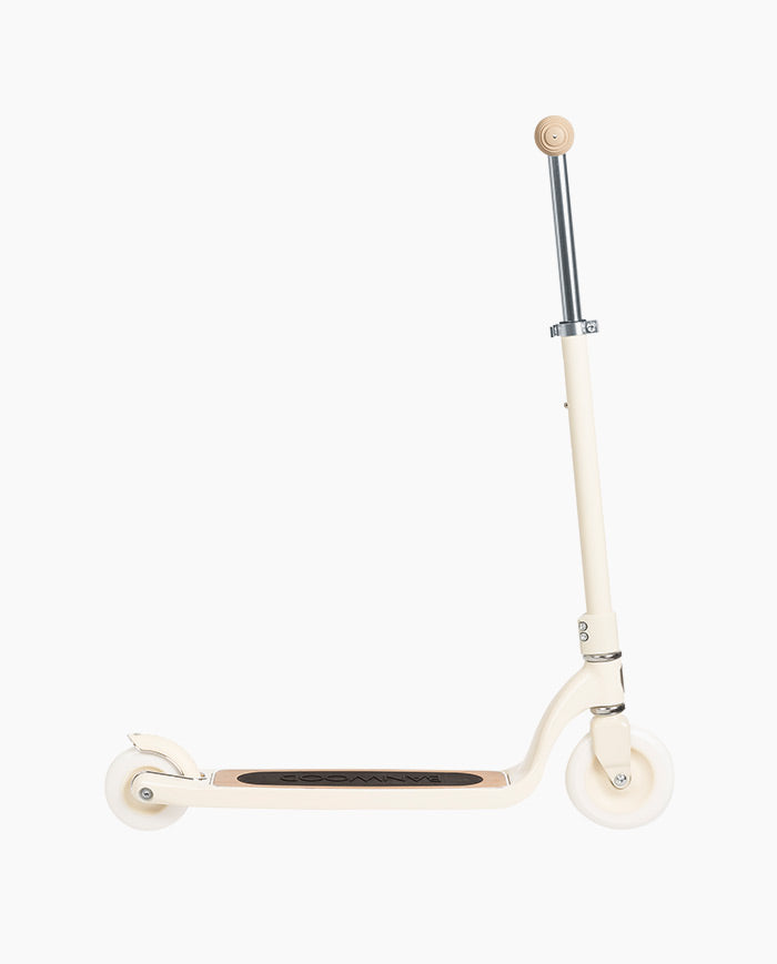 Trotineta copii, Banwood Maxi, inaltime reglabila, cadru aluminiu, crem, 6 ani+