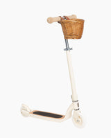 Trotineta copii, Banwood Maxi, inaltime reglabila, cadru aluminiu, crem, 6 ani+