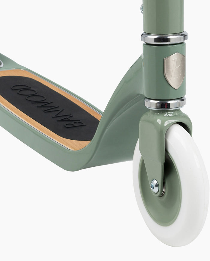 Trotineta copii, Banwood Maxi, inaltime reglabila, cadru aluminiu, verde, 6 ani+