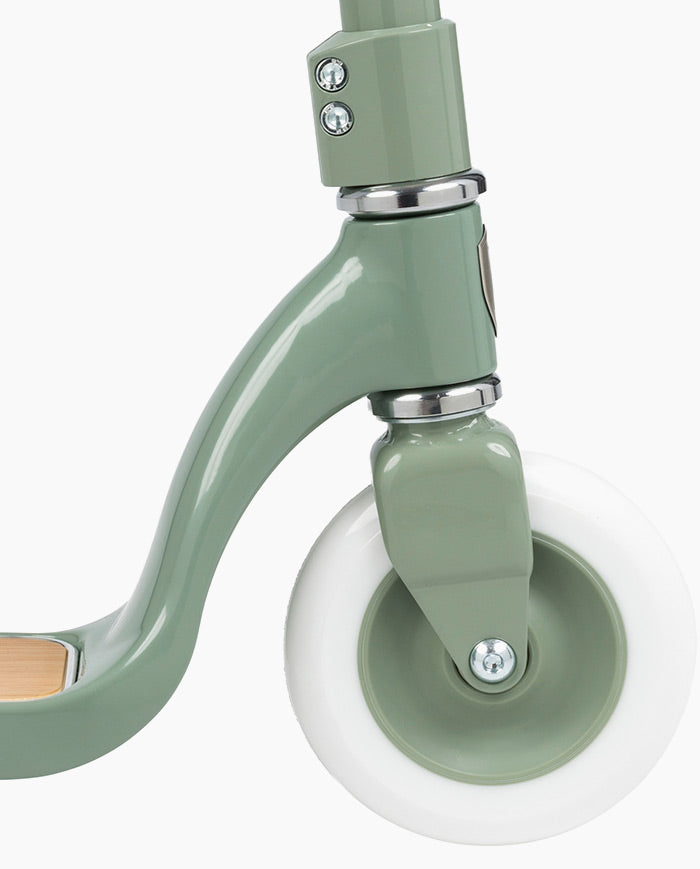 Trotineta copii, Banwood Maxi, inaltime reglabila, cadru aluminiu, verde, 6 ani+