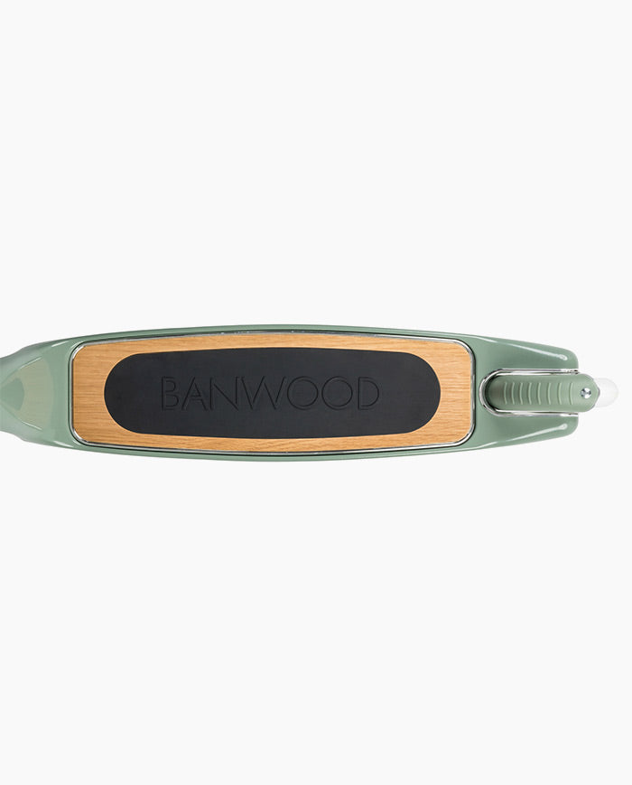 Trotineta copii, Banwood Maxi, inaltime reglabila, cadru aluminiu, verde, 6 ani+