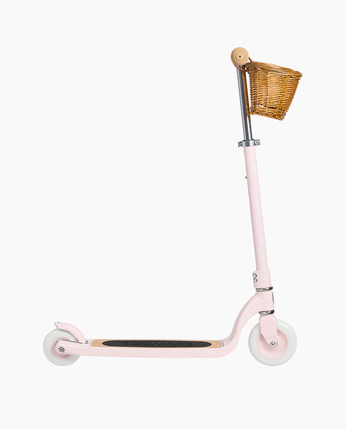 Trotineta copii, Banwood Maxi, inaltime reglabila, cadru aluminiu, roz, 6 ani+