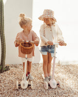 Trotineta cu trei roti, Banwood, inaltime reglabila, cadru aluminiu, roz, 3 ani+