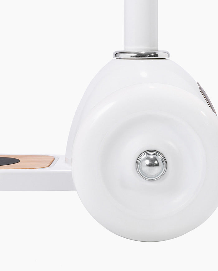 Trotineta cu trei roti, Banwood, inaltime reglabila, cadru aluminiu, alba, 3 ani+