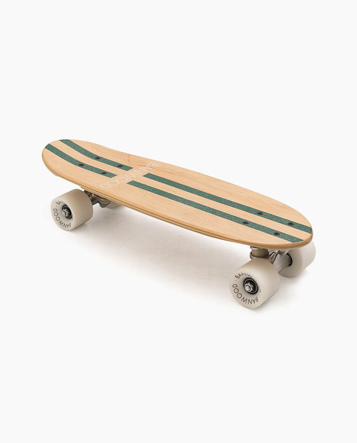 Skateboard Banwood, din lemn natural, verde, 3 ani+