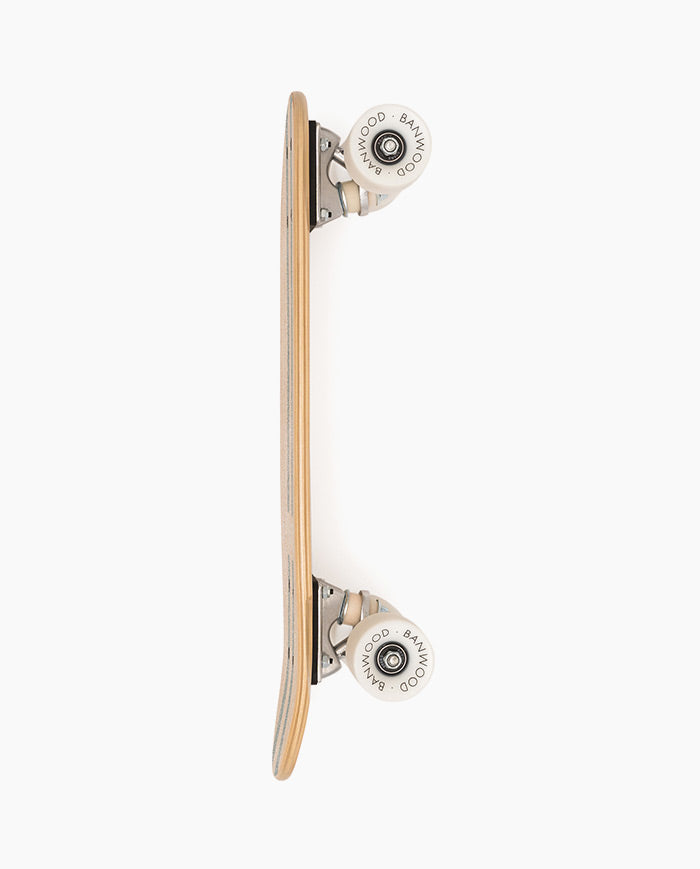 Skateboard Banwood, din lemn natural, verde, 3 ani+