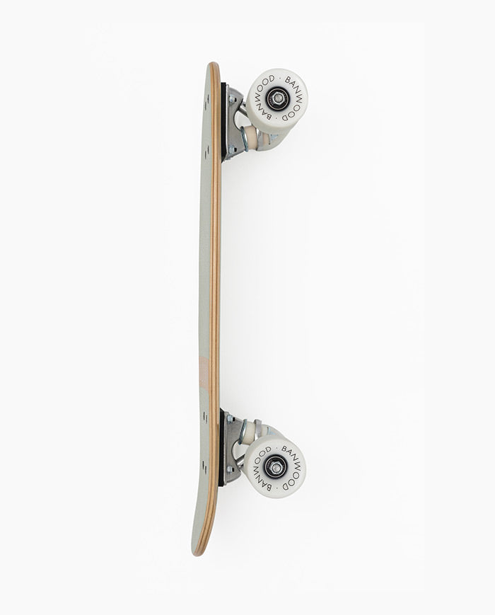 Skateboard Banwood, din lemn natural, verde menta, 3 ani+
