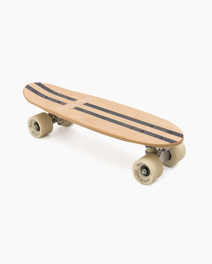 Skateboard Banwood, din lemn natural, albastru, 3 ani+