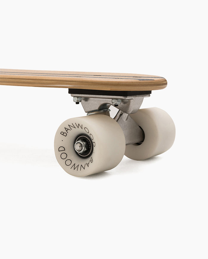 Skateboard Banwood, din lemn natural, albastru, 3 ani+