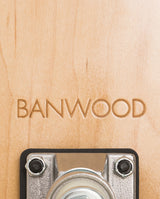 Skateboard Banwood, din lemn natural, albastru, 3 ani+