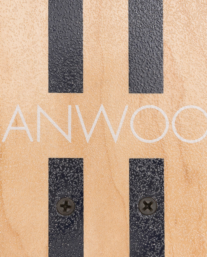 Skateboard Banwood, din lemn natural, albastru, 3 ani+
