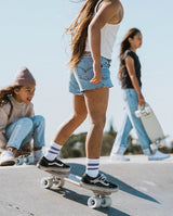 Skateboard Banwood, din lemn natural, albastru, 3 ani+