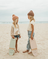 Skateboard Banwood, din lemn natural, roz, 3 ani+