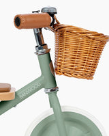 Tricicleta Vintage cu pedale, Banwood, cadru otel, ghidon reglabil, verde, 3 ani+