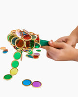Set Bagheta Magnetica, Learn & Grow, 100 Chips cu Rama Metalica