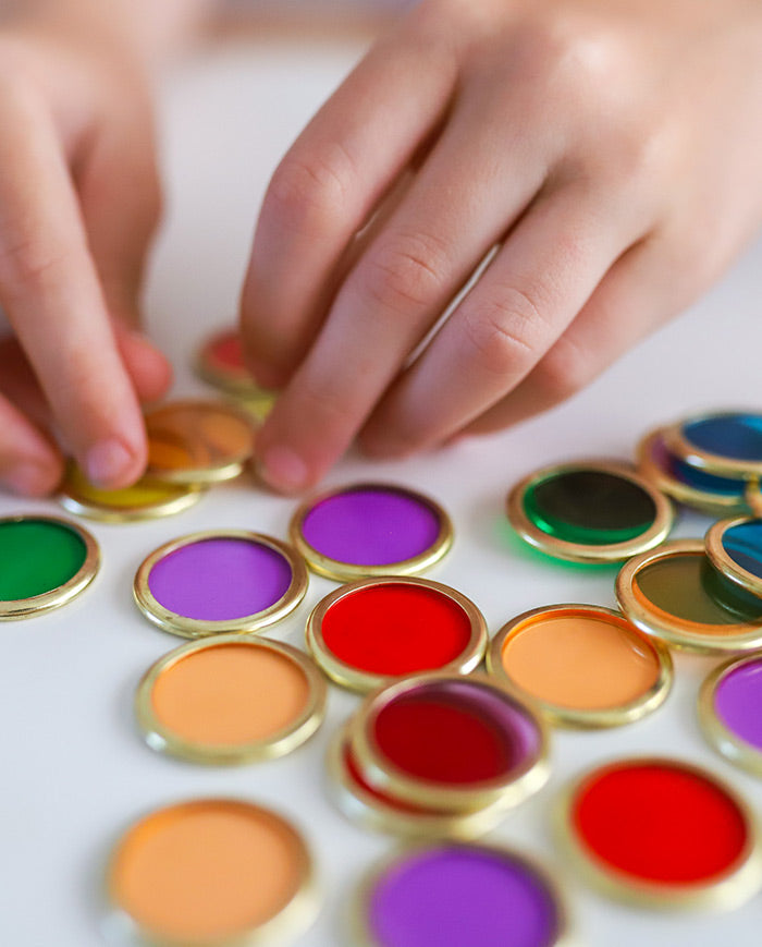 Set Bagheta Magnetica, Learn & Grow, 100 Chips cu Rama Metalica