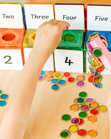 Set Bagheta Magnetica, Learn & Grow, 100 Chips cu Rama Metalica