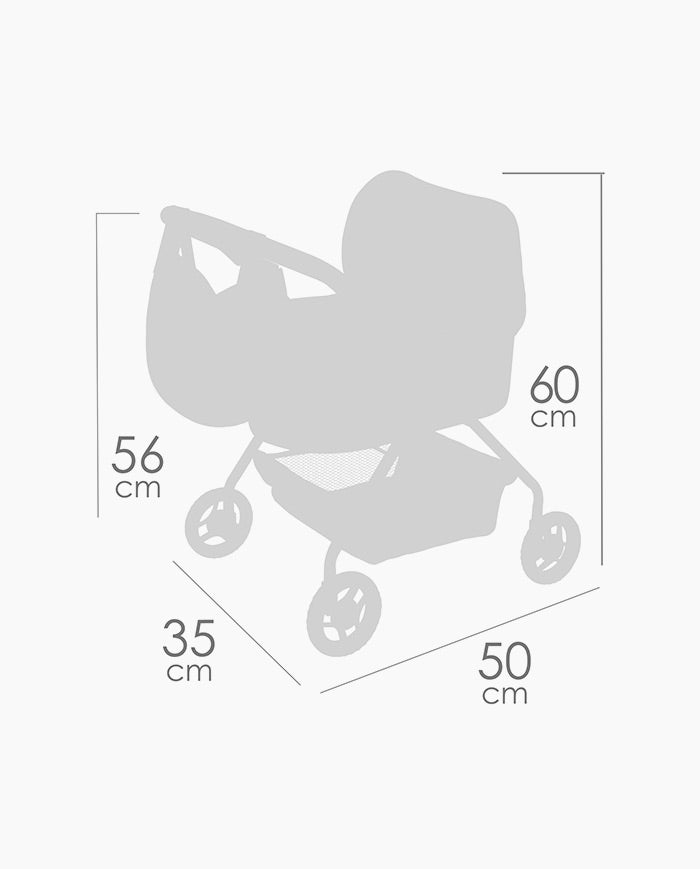 Carucior pentru papusi, Decuevas, Tulipe cu gentuta, 3 ani+