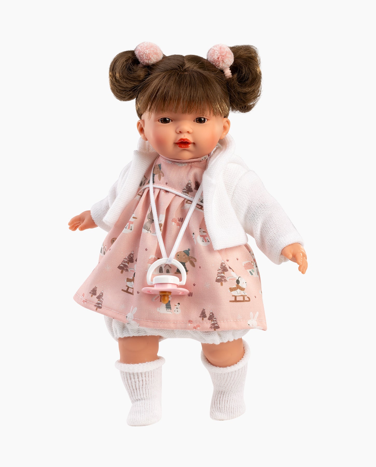 Papusa Llorens, Vera cu rochita roz, cu sunete, 33 cm