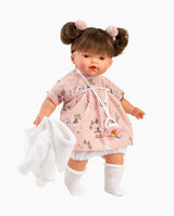 Papusa Llorens, Vera cu rochita roz, cu sunete, 33 cm