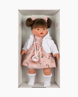 Papusa Llorens, Vera cu rochita roz, cu sunete, 33 cm