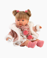 Papusa Llorens, Alexandra cu jacheta roz, cu sunete, 42 cm