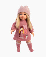 Papusa Llorens, Elena cu rochita roz WOW, 35 cm