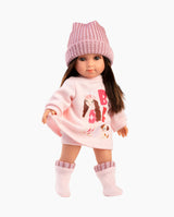 Papusa Llorens, Sara cu rochita roz BFF, 35 cm