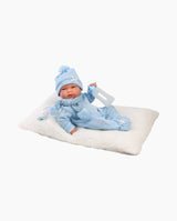 Papusa Llorens, Nico cu perinita pufoasa si biberon, 40 cm