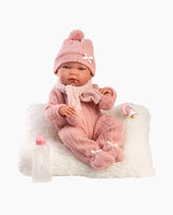 Papusa Llorens, Nica cu perinita pufoasa si biberon, 40 cm