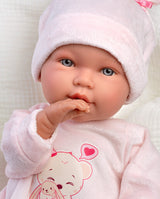 Papusa Llorens, Abril cu saculet de dormit, cu sunete, 42 cm