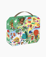 Puzzle 4 Anotimpuri, Janod, cu cutie gentuta, 36 piese, 4 ani+
