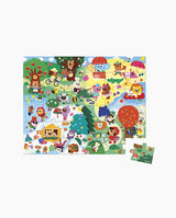 Puzzle 4 Anotimpuri, Janod, cu cutie gentuta, 36 piese, 4 ani+