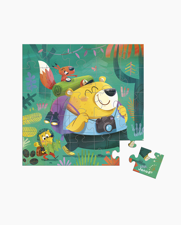 Puzzle Drumetii, Janod, 25 piese, 3 ani+